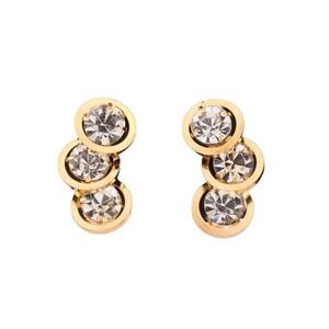 Beautigul gold-plated vintage ear clips by Judy Lee